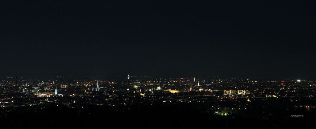 Vienna at Night from Kahlenberg